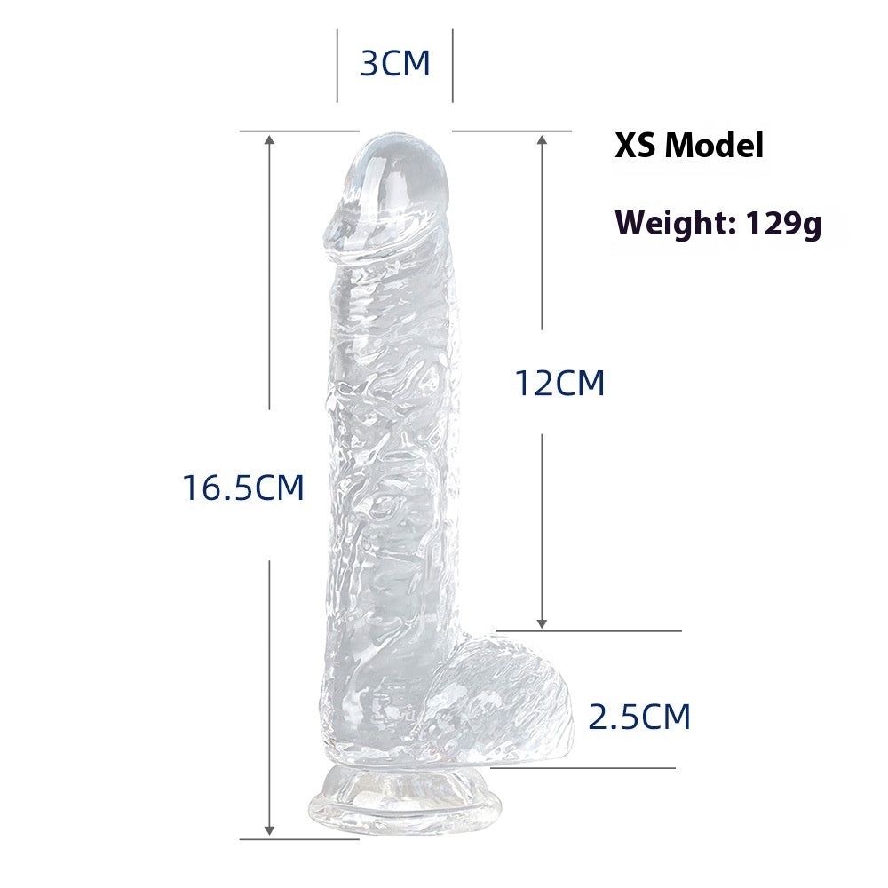 Transparent Silicone Dildo Set
