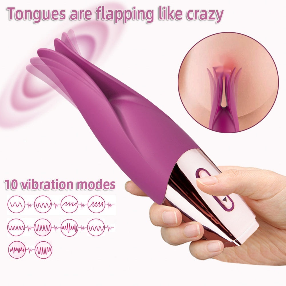 10-Speed Rechargeable Silicone Vibrator