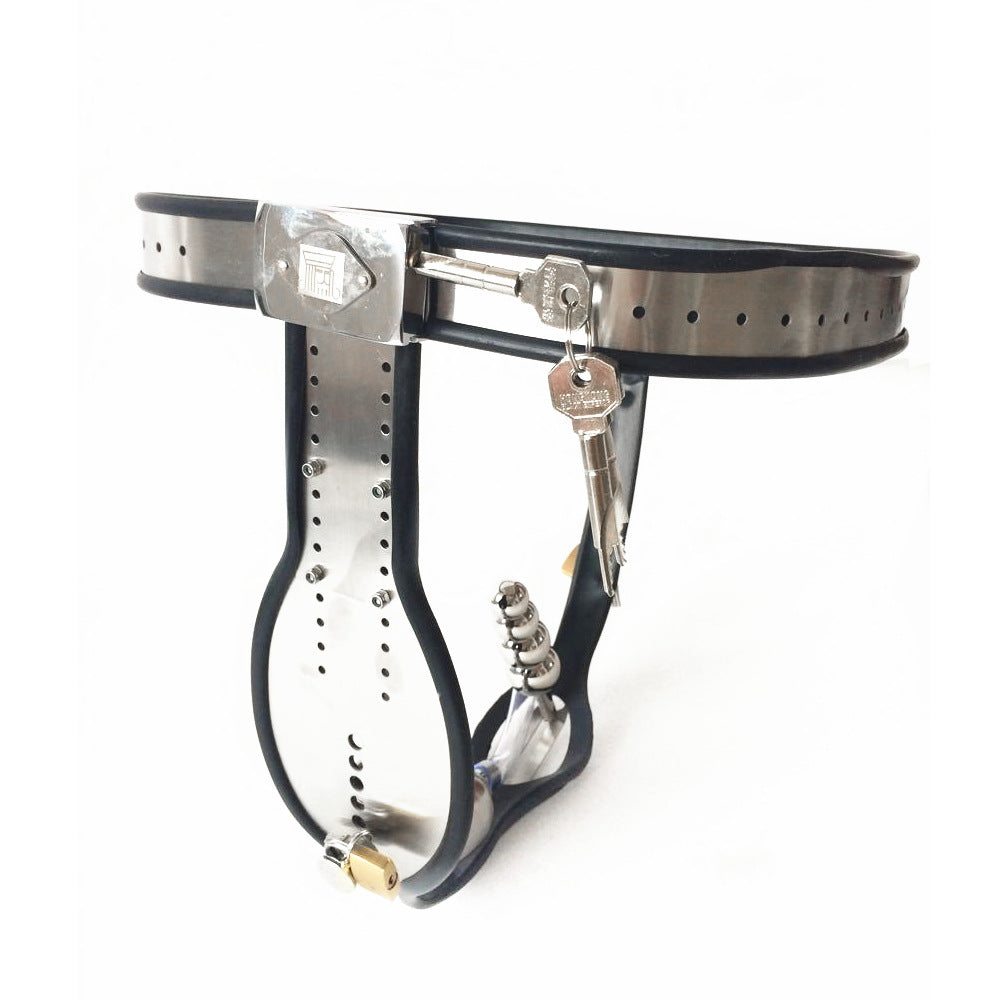 Stainless Steel Male Chastity Belt – T-Lock