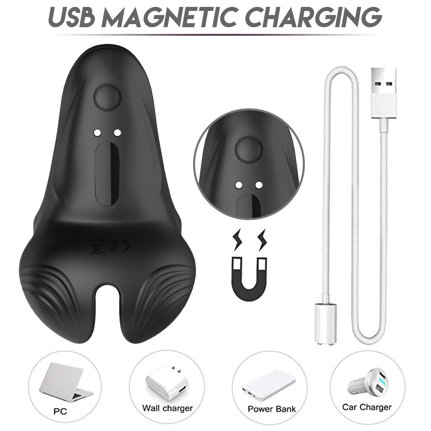 Rechargeable Vibrating Cock Ring – Remote Control