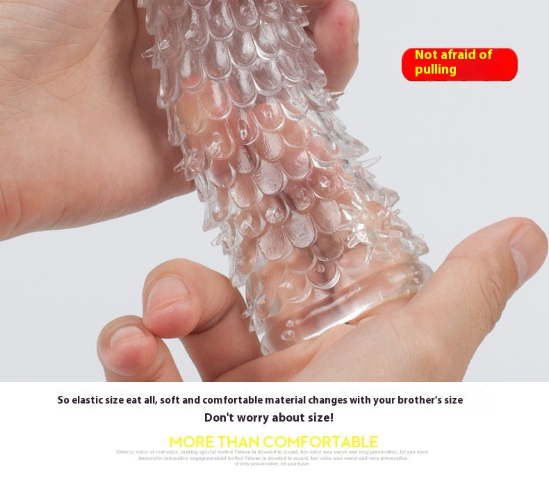 Crystal Wolf Tooth Textured Condom – Long & Thick